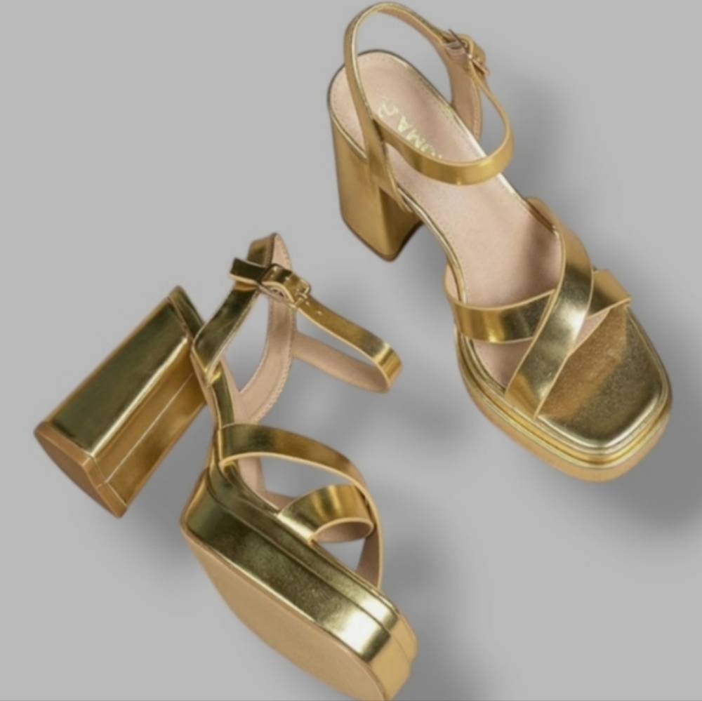 🆕Golden Luxe Platform Sandals